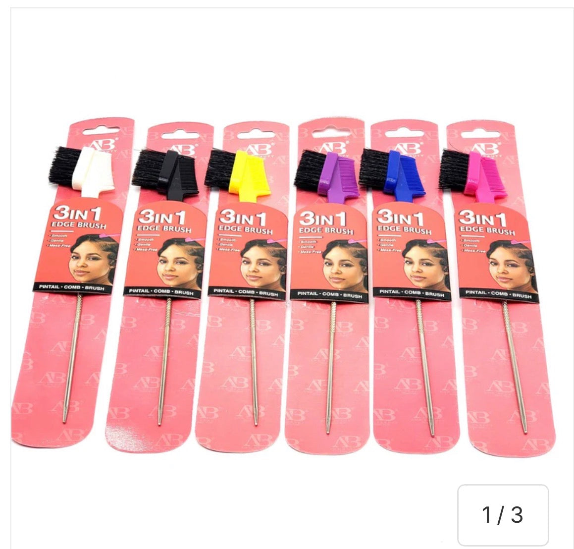3-in-1 Edge Brush & Comb