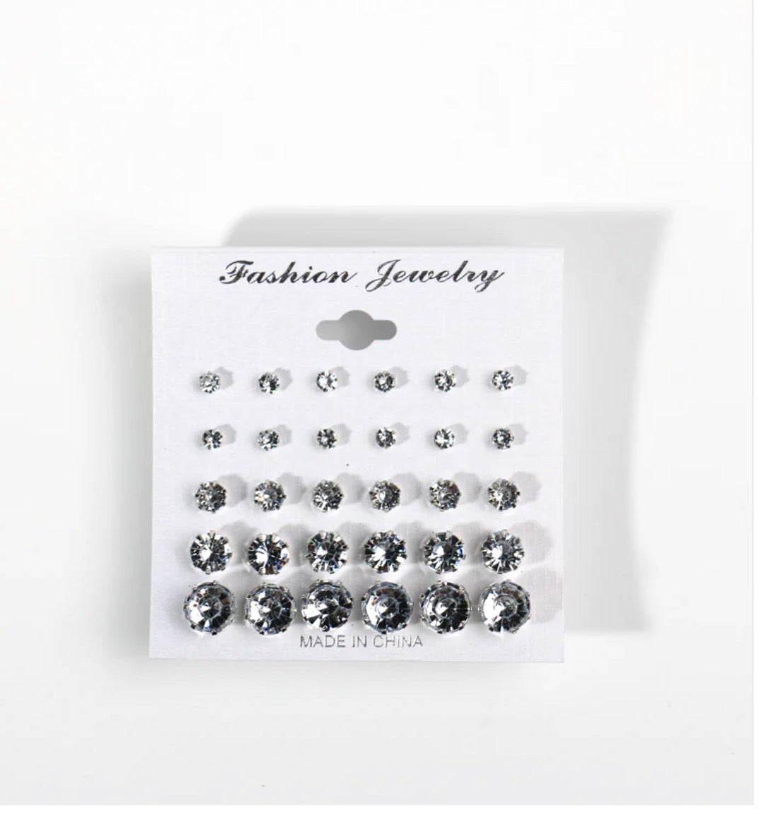 Rhinestone Stud Earrings